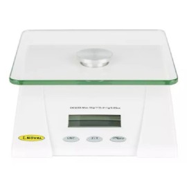 Noval Bascula Digital De Cocina Blanca 5 Kg Noval Color Blanco