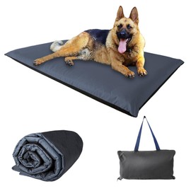 Aveanit Waterproof Dog Mat for Outdoor 110 x 68 cm, Dog Blanket Washable, Washable Dog Bed, Dog Cushion for Travel, Camping, Outdoor, Graphite