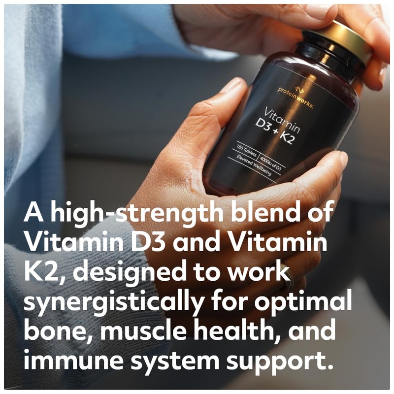 Vitamin D3 + K2, 4000 IU Vitamin D3, 100μg Vitamin