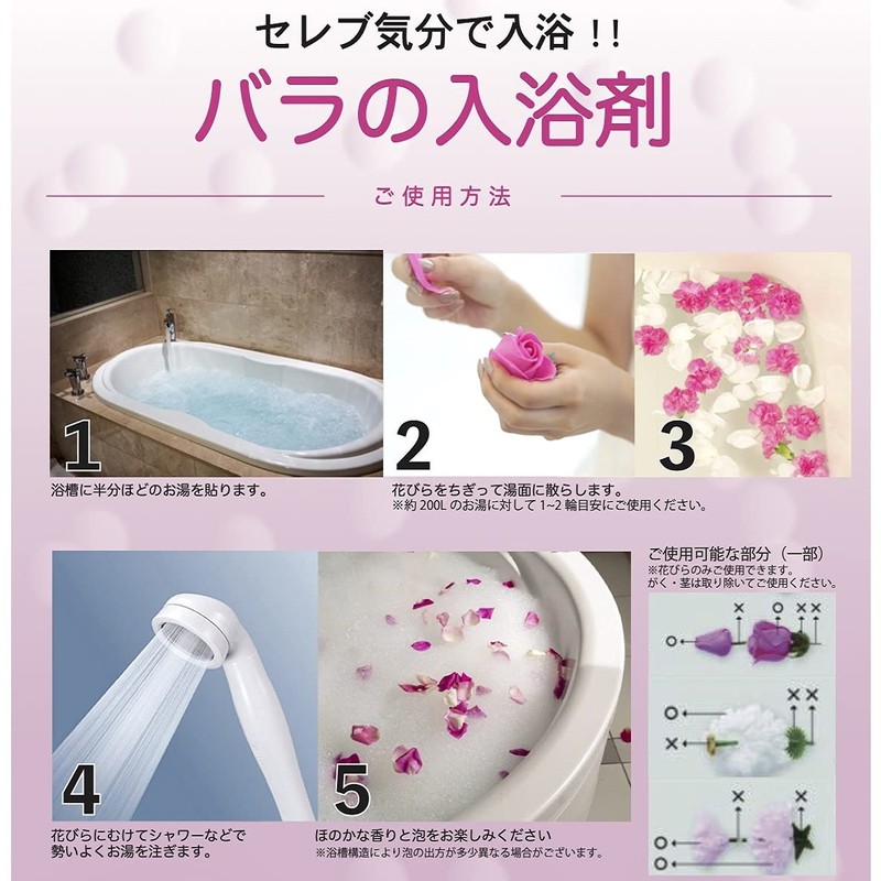 Un usual-store Bath Salts, Gift Set, Bath Flowers, Gift, Box,