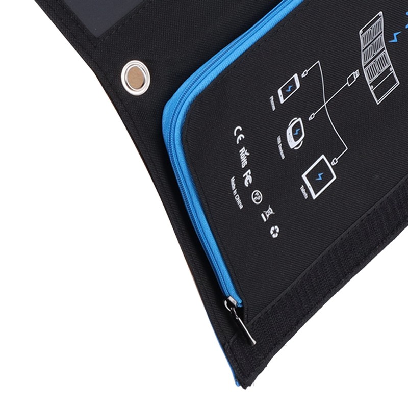 Solar DC Charging Bag Foldable Portable Waterproof Dustproof DC Charging