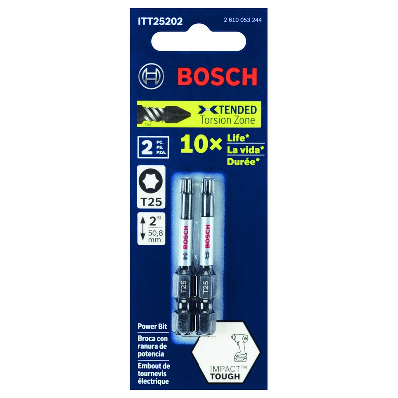 BOSCH ITT25215 15-Pack 2 In. Torx #25 Impact Tough Screwdriving