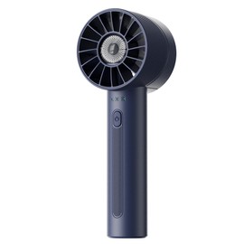 Navy Blue Rechargeable Mini Handheld Turbo Fan - 4 Speed High Velocity Personal Fan with Max 16H Cooling Time, Travel Essentials for Vacation/Beach/Trip