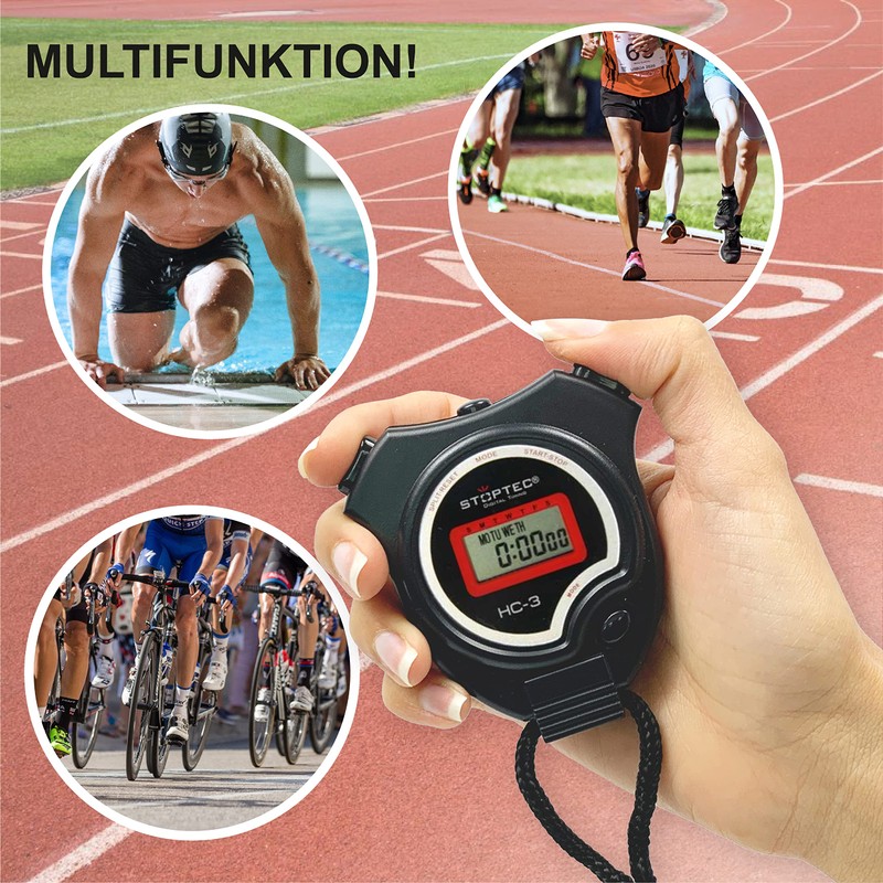 Stoptec HC-3 Stopwatch - Digital Stopwatch | Hobby | Sports