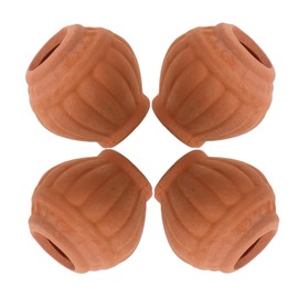 Totority 4Pcs Mini Terracotta Pots for Succulents Cute Clay Planters for Balcony Small Flower Cactus Containers for Mini Plants for Compact Spaces