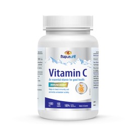 Maplelife MapleLife Nutrition? - Vitamin C 1000mg 100 Tablets | 100 days Supply Help to boost immunity and promotes antioxidant activity