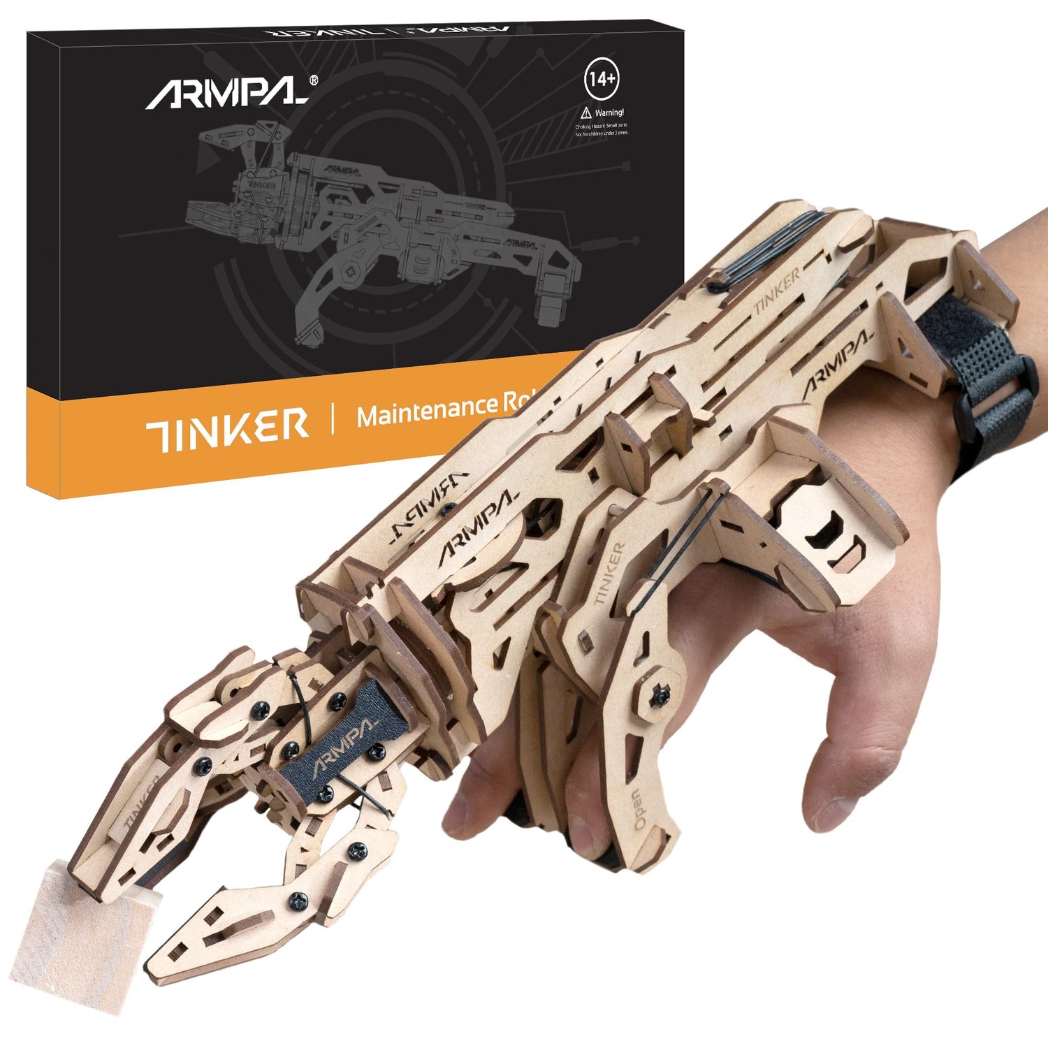 COWVTUJ ARMPAL Mechanical Claw Model Kit 3D Wooden ClawBot Puzzle for ...