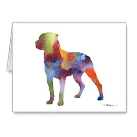 DJ Rogers Fine Art Rottweiler - Set of 10 Note Cards With Envelopes