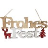 Wichtelstube-Kollektion Wooden Door Sign Window Decoration Merry Christmas Door Hanger