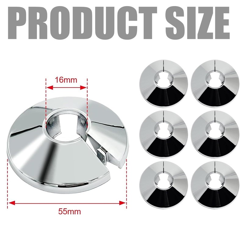 6 Pieces Single Hole Covers Pipe Covers Single Heater Pipes