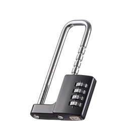 ZGSJ Cabinet Lock,Combination Padlock,Stainless Steel Gym Locker Lock Code Long Adjustable Shackle Lock for Outdoor, School, Gym, Sports lockers, Fences Black