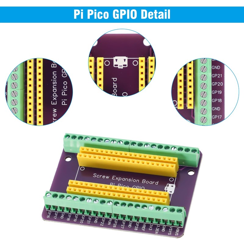 Pi Pico GPIO Expansion Board RUIZHI Pico GPIO Expansion Board