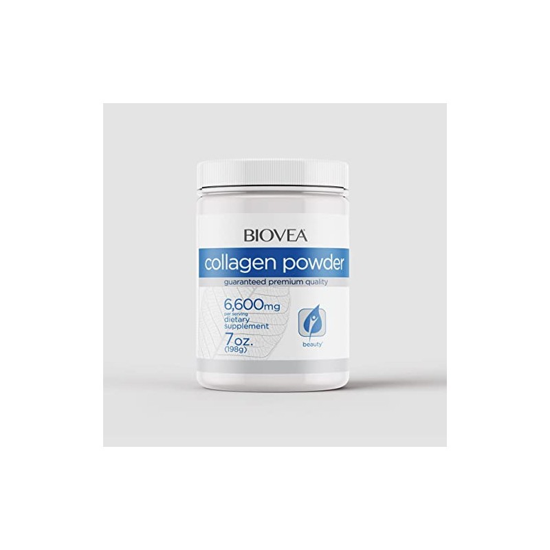 BIOVEA PÉPTIDOS DE COLÁGENO EN POLVO 6,600mg (7oz) 198g
