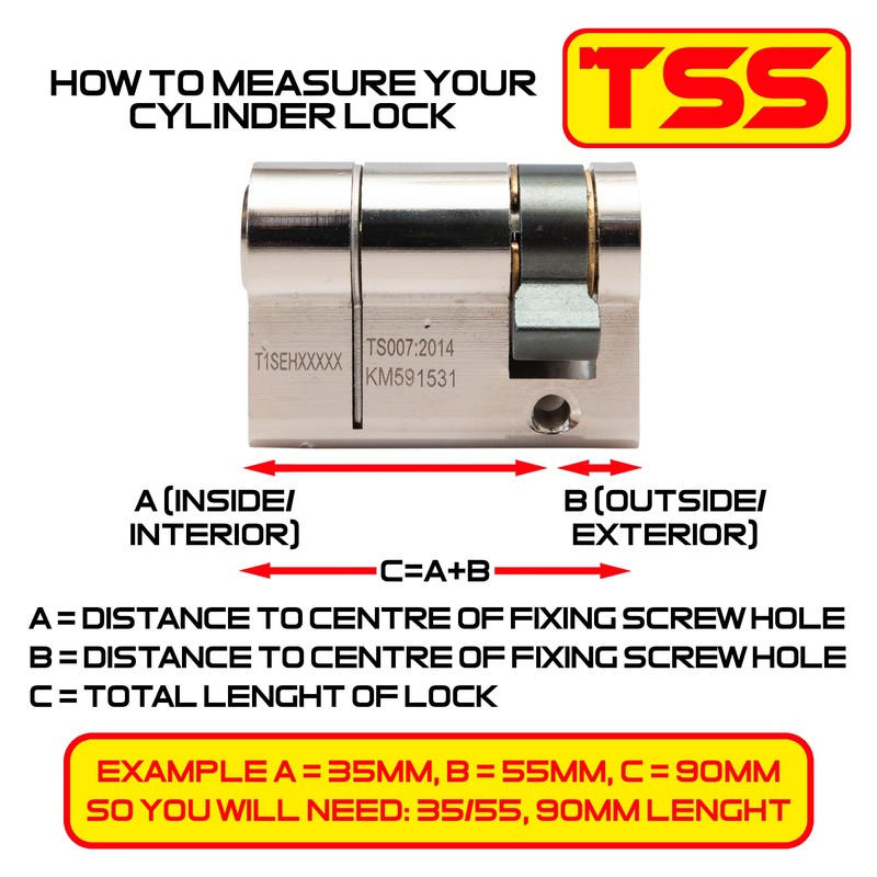 High Security - TSS 1 Star Half (Single) Lock Euro