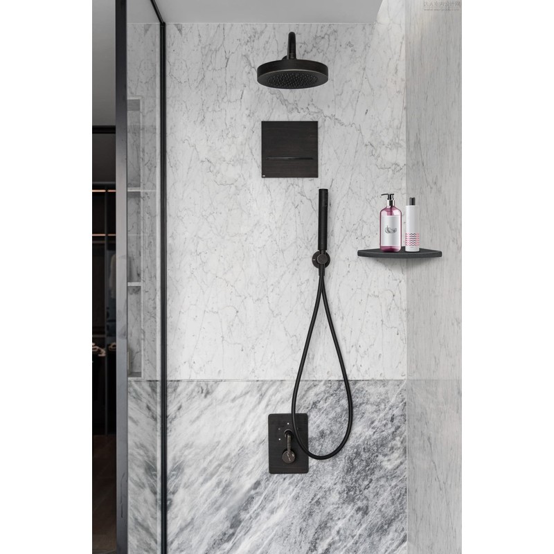 Simple Tile - Genuine Marble Corner Shelf for Bathroom Shower