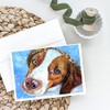 Caroline's Treasures 7348GCA7P Snow Baby Brittany Spaniel Greeting Cards and
