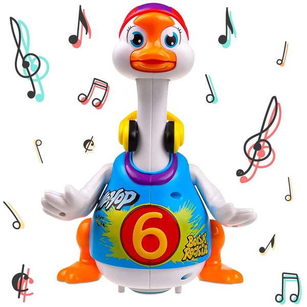 Walking, Talking, Singing and Dancing Musical Hip Hop Goose TG656 – Cool Dancing Toy for Boys and Girls Kids or Toddlers - Gift for 1 2 3 4 5 Year Old Boy or Girl by ThinkGizmos (Trademark Protected)