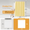 BTTN Fabric Shower Curtain, Linen Textured Heavy Duty Polyester Cloth