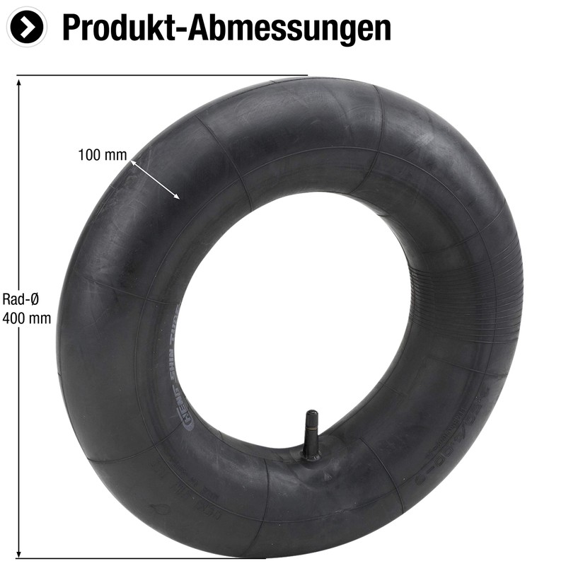 Meister 0810200 Wheelbarrow Inner Tube 400 mm Black