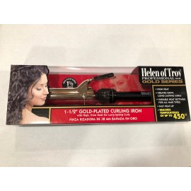 Helen Of Troy 1-1/2” Gold Plated Professional Series Curling Iron Even High Heat