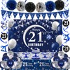 21st Birthday Decorations for Him Her, 21st Birthday Banner Backdrop