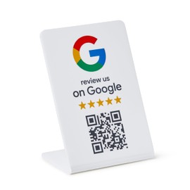ProsperQR - Google Review Stand - NFC & QR Code, Easy Setup, For All Businesses (1-Pack)