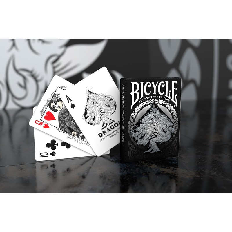 Bicycle 10044094 Black Dragon, Bianco