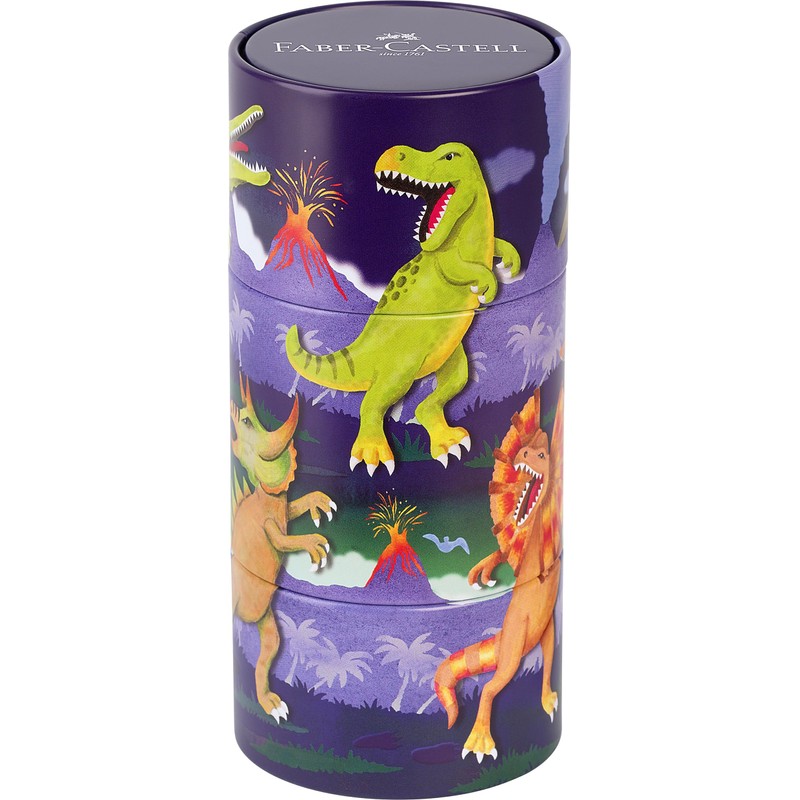 Faber-Castell 155546 Felt Tip Pen Set Connector Dino, 20 Metal