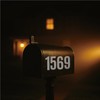 3 inch Reflective Mailbox Numbers for Outside, 6 Sheets 0-9