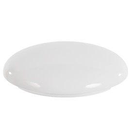 KastLite 14.125" Mushroom Acrylic Drum Lens | White Lamp Shade Replacement, 12.625"OD Fitter Neck, 3.625"H | Ceiling & Wall Light Fixture Cover | USA Made Lighting Diffuser | Not for Ceiling Fan