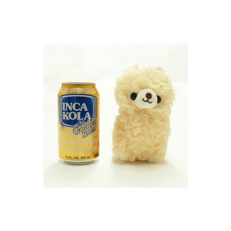 Alpaca Plush Toy and Black in Cream SS (17 cm) Cute