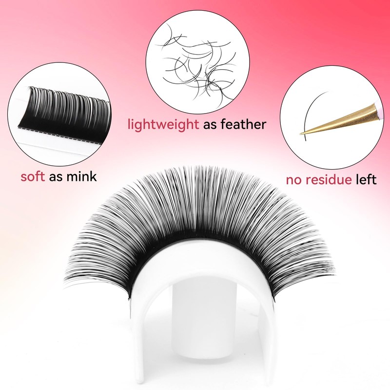 FADVAN Individual Eyelash Extensions 0.05 D Curl 7-15 mm Blending