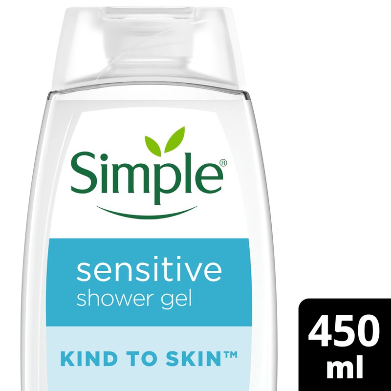 Simple Kind to Skin Sensitive Shower Gel ultra-gentle & hypoallergenic