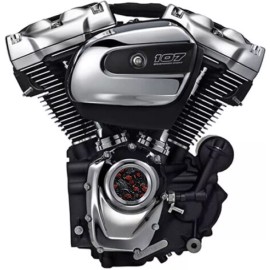 Kustom Cycle Parts Leather & Roses Harley Davidson Points / Timing Cover fits M8 Motors.  USA Made