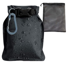 AYNKH 1 Set Travel Soap Bag, Quick Drying Soap Bag, Waterproof and Leak-proof Travel Case with Lather Bag and Carabiner, Suitable for Travelling, Camping and Outdoor, Black