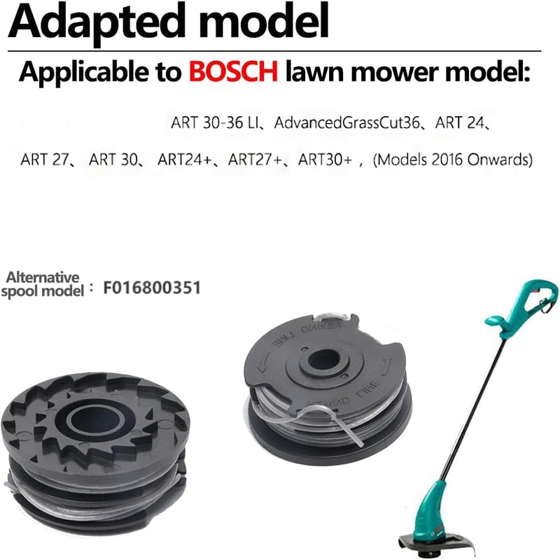3 PACK Φ1.6mm 6m Strimmer Spool Line ，Nylon Strimmer Trimmer