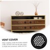 Operitacx 20 Pcs Stainless Steel Louver Round Vent Covers Flat