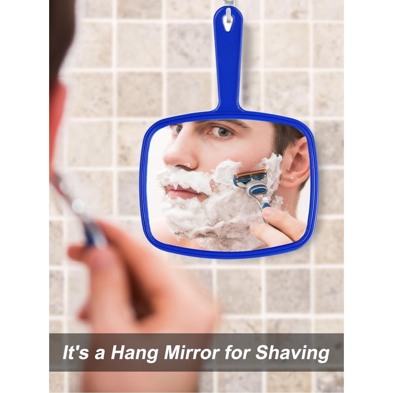 Gladmart Hand Mirror Salon Barber Hairdressing Handheld Mirror with Handle
