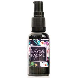 Oil Works Face Serum with 20% Vitamin E, Organic Jojoba Oil and Frankincense - Moisture locking. Anti Ageing Handmade Face Oil for a Healthy Glow - Paraben, Synthetics-free Facial Oil