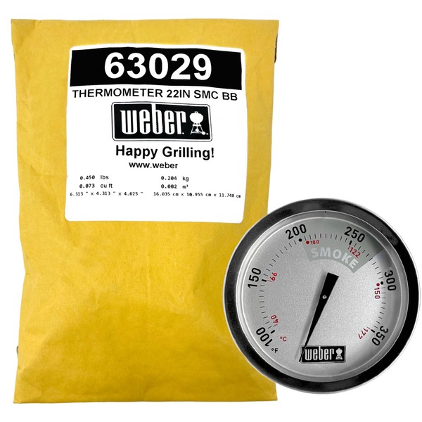 Weber 63029 Temperature Gauge for 22.5" Smokey Mountain Cooker