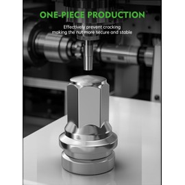 AUTOPTIM 32PCS M14x1.5 OEM Lug Nuts - Replacement for 2017-2024 Ford F250 F350-13/16" 21mm Hex Chrome Closed End Mag Seat Lug Nuts HCPZ-1012-B, HCPZ-1012-A