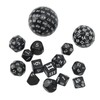 15Pcs Polyhedral Dice Set Acrylic D3 to D100 Table Gaming