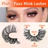 7 Pairs of 3D False Eyelashes, Cat Eye, Fluffy Volume,