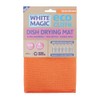 White Magic Microfibre Dish Drying Mat, Tangerine
