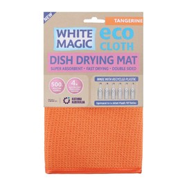 White Magic Microfibre Dish Drying Mat, Tangerine