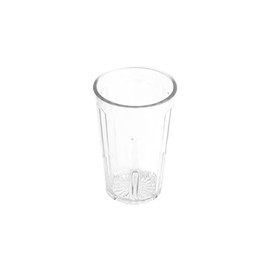 G.E.T. 8808-1-CL-EC Heavy-Duty Shatterproof Plastic Faceted Tumblers, 8 Ounce, Clear (Set of 4)