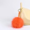 S.ROMZA Pom Pom Keychain Artificial Faux Fur Ball Keychains Fluffy