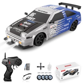 Sakeye RC Drift Car Remote Control Car, 1/16 2.4GHz 4WD Remote Control Drift Car Drifting RC Car with LED Lights Rechargeable Battery and Drifting Tires Toy Cars for Adults Boys Kids