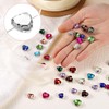 sourcing map 20Pcs Heart Sew on Rhinestone, 10x10mm Heart Crystal
