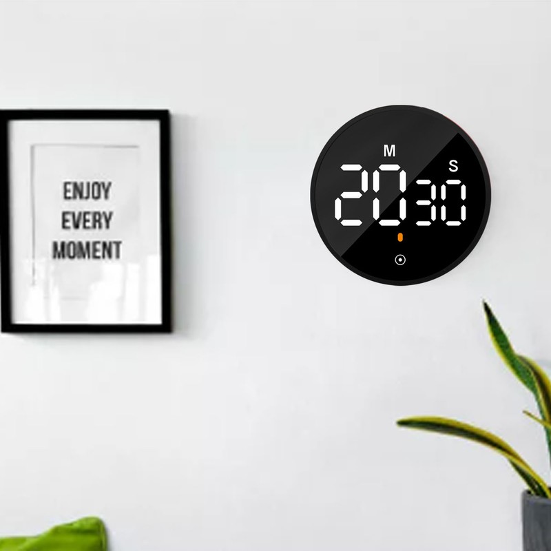 Digital Kitchen Timer Magnetic Countdown Countup Timer with Large LED